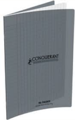 CAHIER 24X32 GRIS CONQUERANT